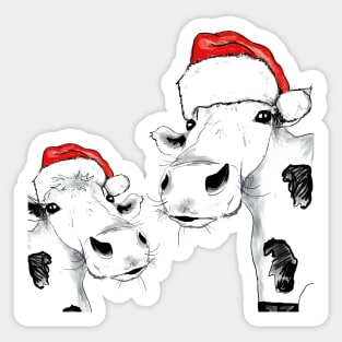 Christmas cows Sticker